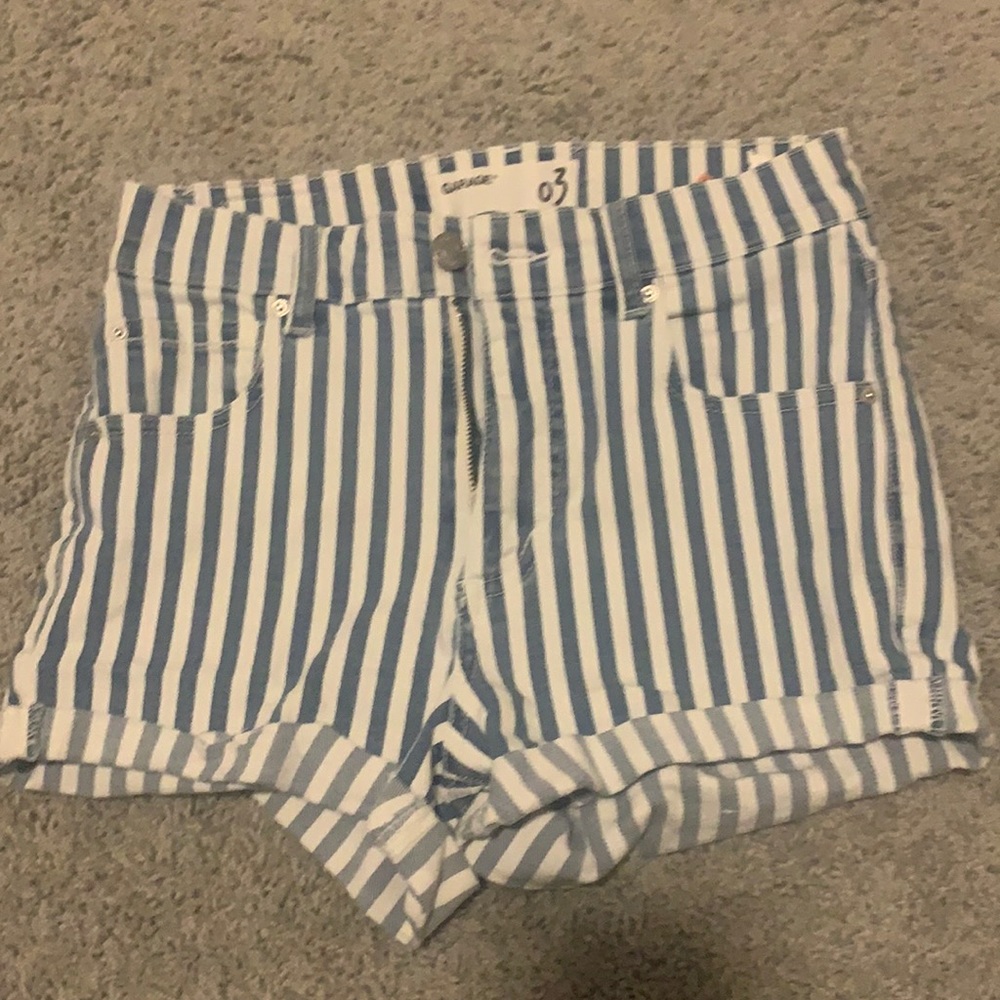 garage shorts striped
